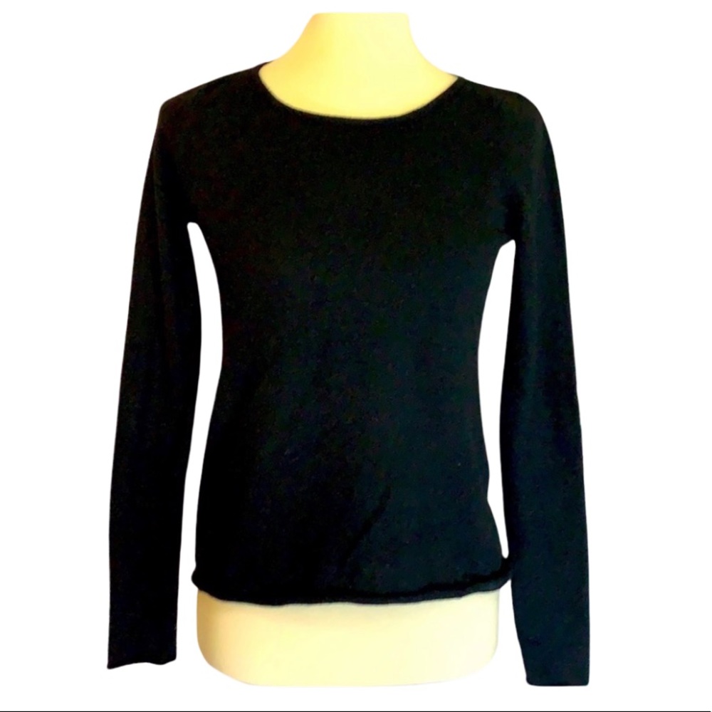100% Cashmere sweater with leopard elbow patches